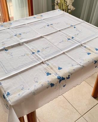 Tovaglia vintage dipinta a mano