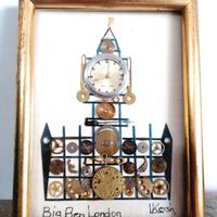 Collage orologico d' autore vintage