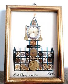 Collage orologico d' autore vintage