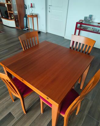 tavolo e 4 sedie Calligaris 