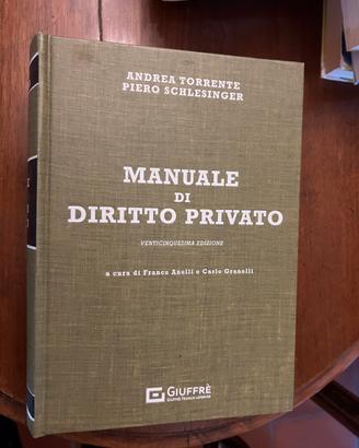 Manuale di diritto privato Torrente Schlesinger
