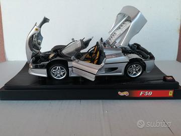 Modello auto ferrari f50 cabrio grigia no burago