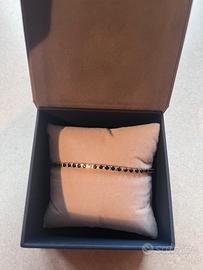Bracciale Tennis Mabina Uomo Argento 925 Nero