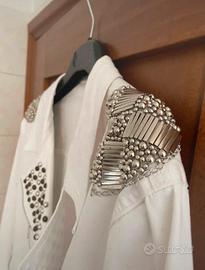 Giacca di jeans 2XL con borchie
