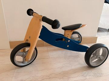 Triciclo in legno senza pedali – per interni