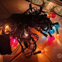 Lunghe luci di Natale vintage Suonano e alternano