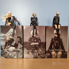 3 Figures 2B, A2 e 9S + Box - NieR:Automata PVC