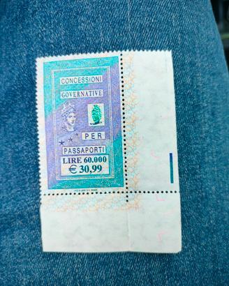 Marca da Bollo anni 2000 per Passaporto 