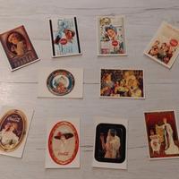 10 Stickers adesivi 3 cartoline Coca-Cola vintage