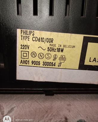 Magnifico lettore cd PHILIPS CD 610, revisionato.