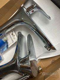Set miscelatore alto per lavabo appoggio e bidet