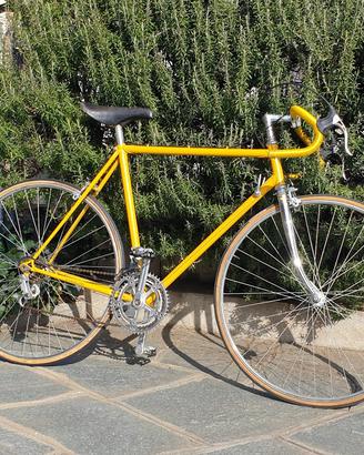 Bici Corsa Vintage Poccianti Campagnolo giallo 70s