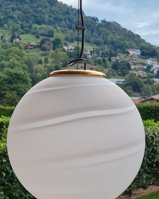 Lampada a sospensione VeArt Murano anni 70 vintage
