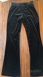 Pantaloni in velluto a zampa da donna