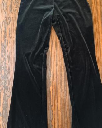 Pantaloni in velluto a zampa da donna