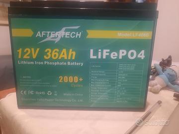 batteria litio life po4 12 volt 36Ah