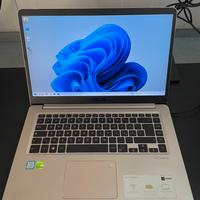 Asus VivoBook S Intel i7-8550U, 8gb ram,M.2 256gb