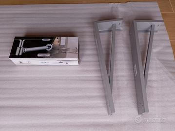 lavabo completo di mensola, staffe e sifone cromat