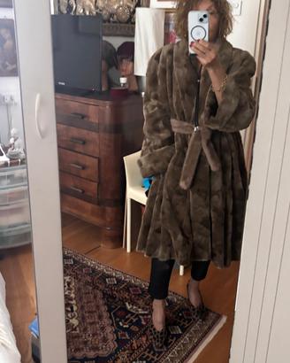 Cappotto/mantella gole visone rasato