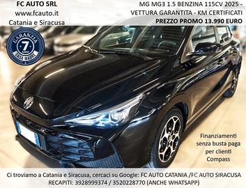 Mg MG3 1.5 115 Cv comfort PARI AL NUOVO - 2025