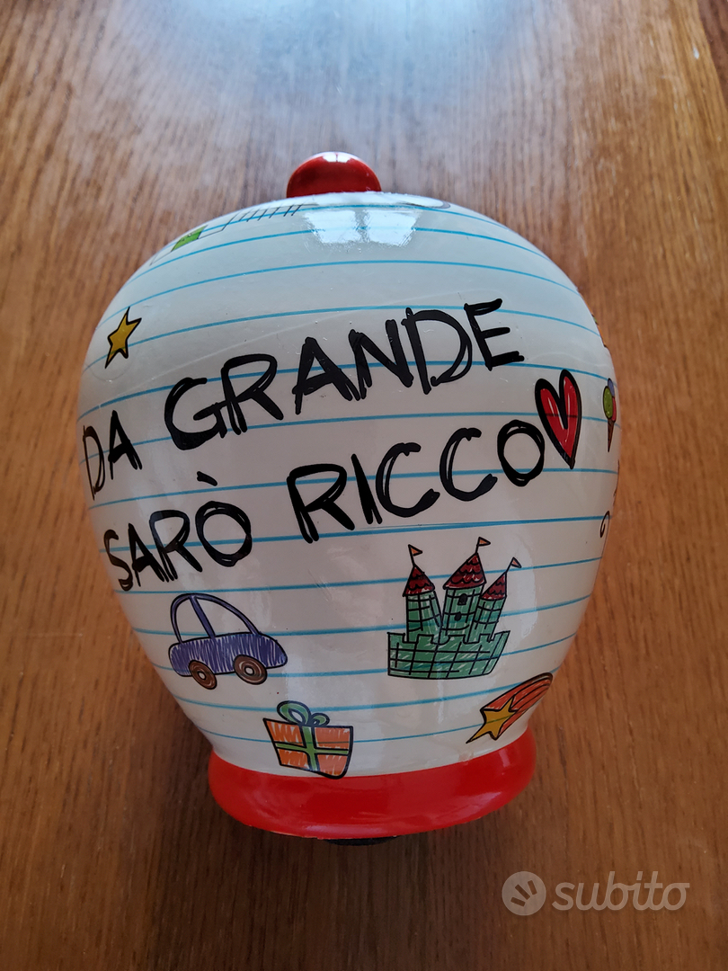 Salvadanaio In Ceramica Da Grande Sarò Ricco