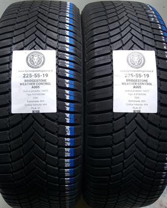 2 GOMME 225 55 19 BRIDGESTONE A74377
