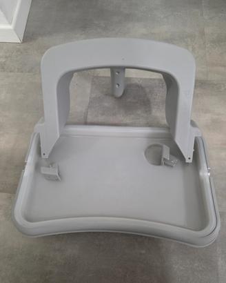 Vassoio alpha+ tray grey per seggiolone hauck