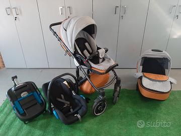 PASSEGGINO - TRIO - ANEX sport PELLE BEIGE