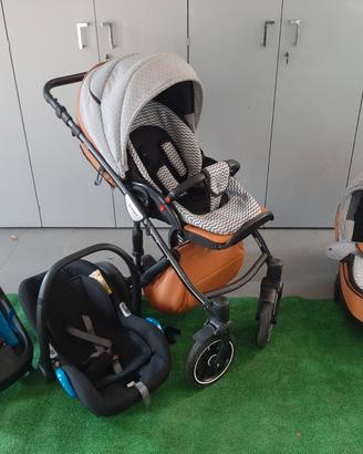 PASSEGGINO - TRIO - ANEX sport PELLE BEIGE