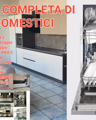 cucina angolare l.366 cm omaggio lavastoviglie 