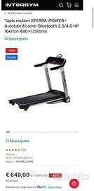 Tapis roulant xterra ipower+