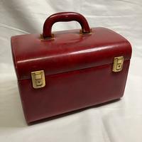 Beauty Case Vintage in pelle