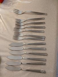 Servizio Morinox da pesce inox 18/10