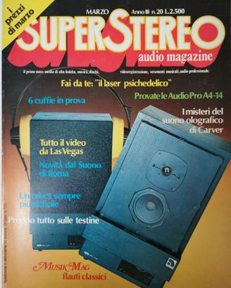 "SUPER STEREO" Audio Magazine" 1981 e 1982