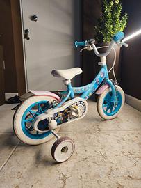 Bicicletta bimba Frozen / Elsa 12" con rotelle