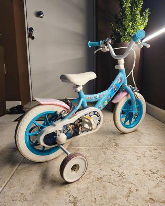 Bicicletta bimba Frozen / Elsa 12" con rotelle