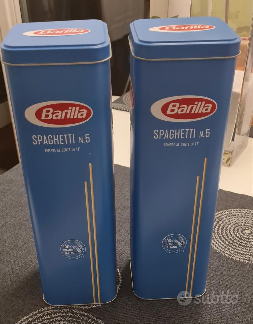 Scatola latta BARILLAx spaghetti+porta plumcake MB - Arredamento e