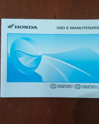 LIBRETTO USO E MANUTENZIONE HONDA @ 125/150 @ ES