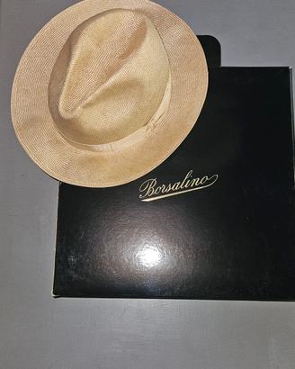 Cappello Paglia Borsalino originale, taglia 60 