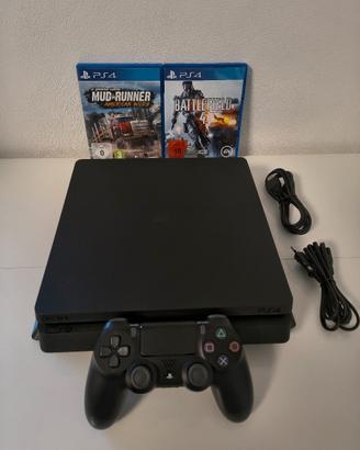 PS4 Slim 1TB CUH-2116B + Controller+ 2 giochi 