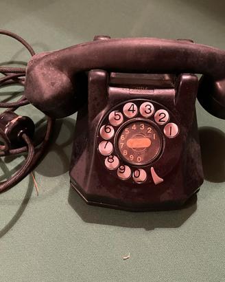 Telefono in bachelite nero