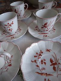 5 tazzine caffè porcellana limoges Giraud 