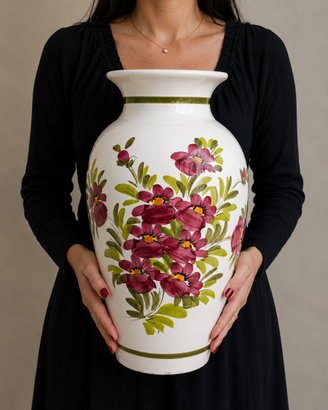 Grande firmato vaso in ceramica fine '900