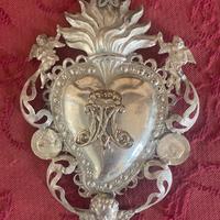 Ex voto in filigrana d’argento H14,50x9 cm