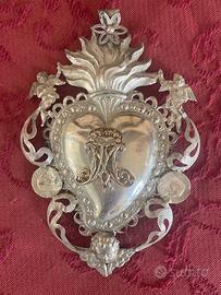 Ex voto in filigrana d’argento H14,50x9 cm