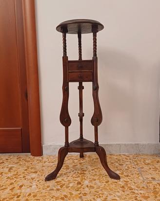 Alzatina Portavaso Legno Massello Stile Vittoriano
