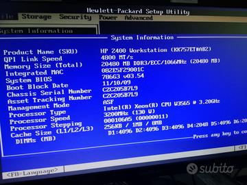 scheda madre hp Z400 completa