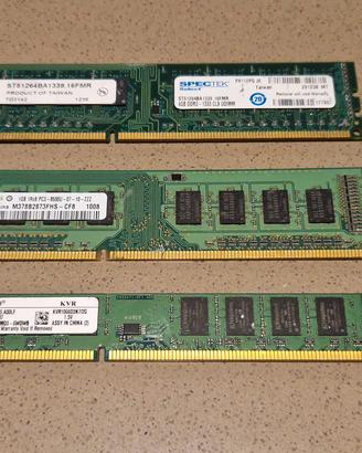 Lotto memorie ram DDR3 testate