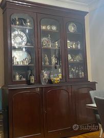 Bookcase Inglese in pouma di mogano