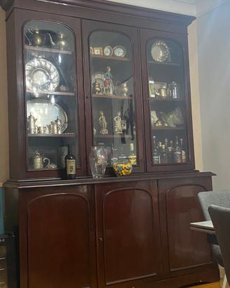 Bookcase Inglese in pouma di mogano